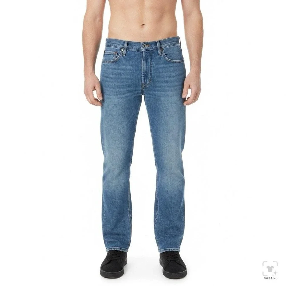 Levis 541 Jeans Mens 40x28 Blue Denim Medium Wash Athletic Fit Tapered Stretch